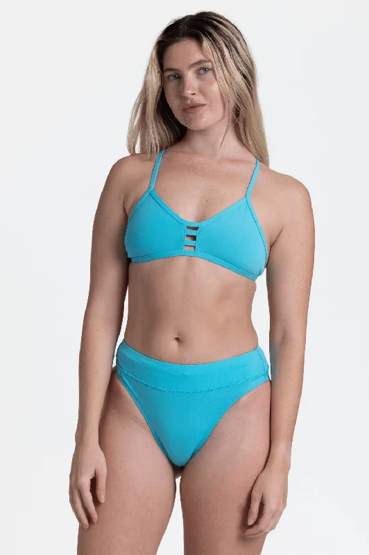 Women’s bikini bottoms khaki sleek -Zoe Bikini Bottom - Hawaii Blue