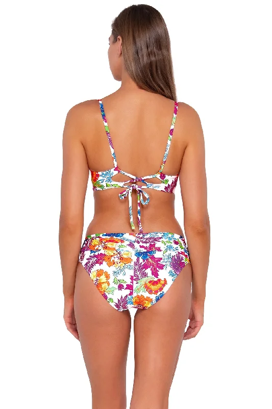 Women’s bikini bottoms beach dress pair -Sunsets Camilla Flora Unforgettable Bottom