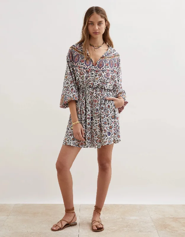 Women’s cover-up maternity ease -Verbena Collar Short Dress