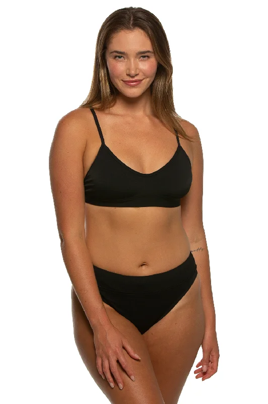 Women’s bikini bottoms full coverage ease -Zoe Bikini Bottom - Black