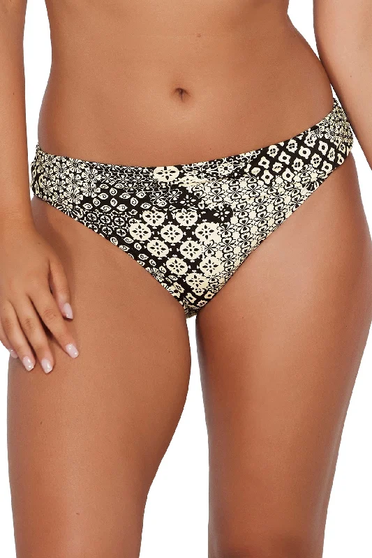 Women’s bikini bottoms monogrammed style -Sunsets Venice Seagrass Texture Unforgettable Bottom