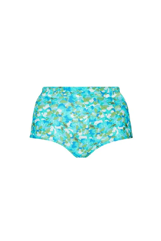 Women’s bikini bottoms ruched detail -Calypso High Waisted Bikini Bottoms