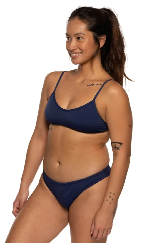 Women’s bikini bottoms scalloped charm -Midl Bikini Bottom - Navy