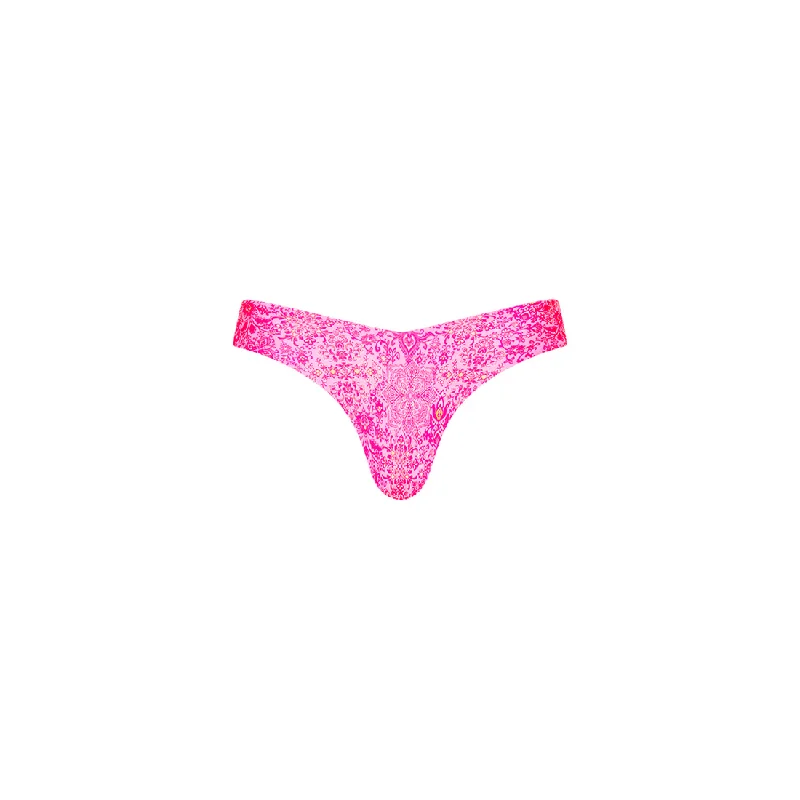 Women’s bikini bottoms smooth finish -Kulani Kinis Cheeky V Bottom-Rose Quartz