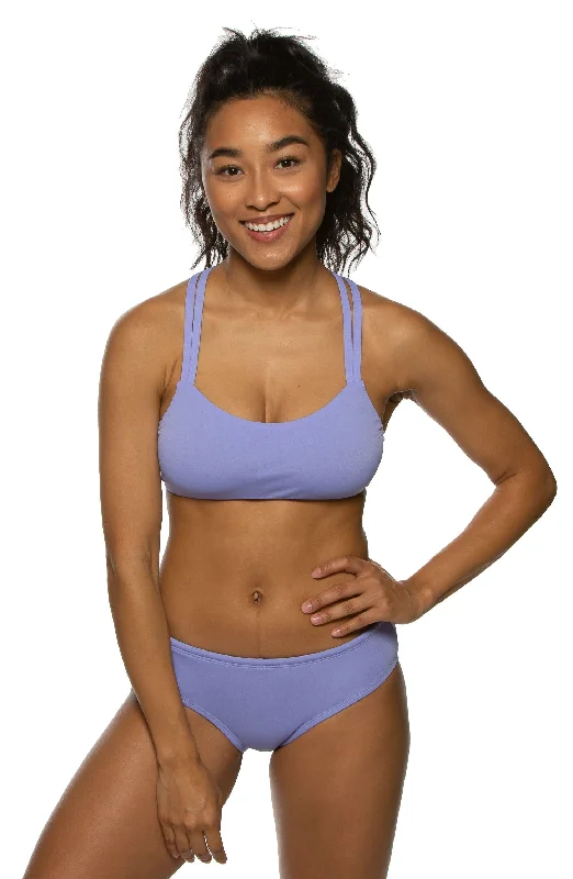 Women’s bikini bottoms ombre wave -Ally Bikini Bottom - Lavender