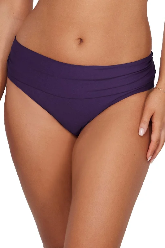 Women’s bikini bottoms belted chic -Sunsets Paradise Plum Unforgettable Bottom