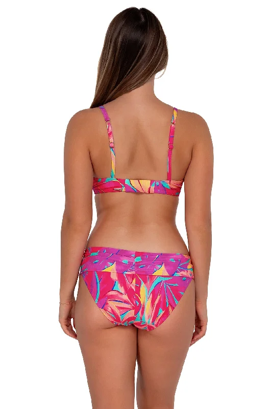 Women’s bikini bottoms rainbow vibe -Sunsets Oasis Sandbar Rib Unforgettable Bottom