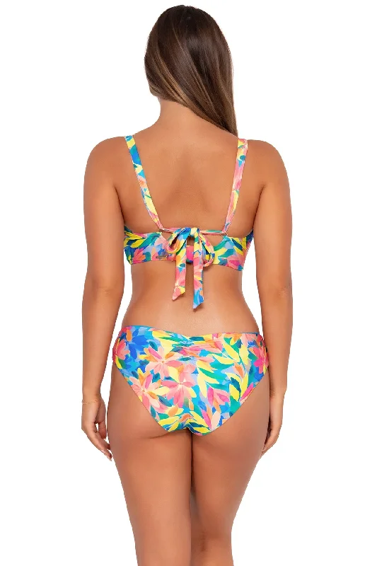 Women’s bikini bottoms classic cut -Sunsets Shoreline Petals Alana Reversible Hipster Bottom