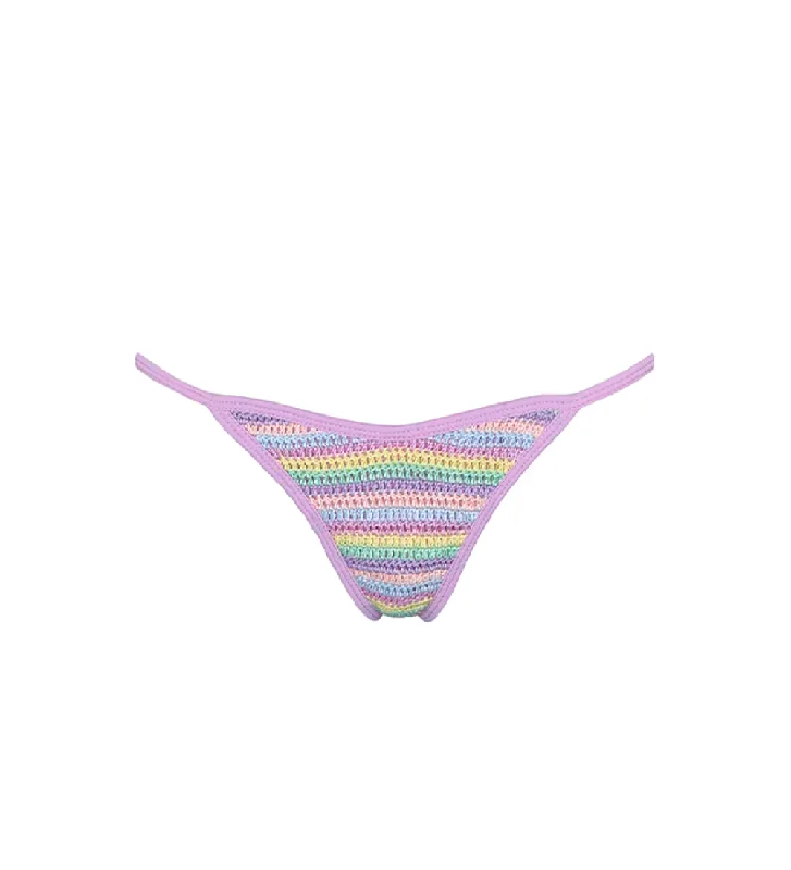 Women’s bikini bottoms sage calm -Cuba Lilac Crochet Bikini Bottom