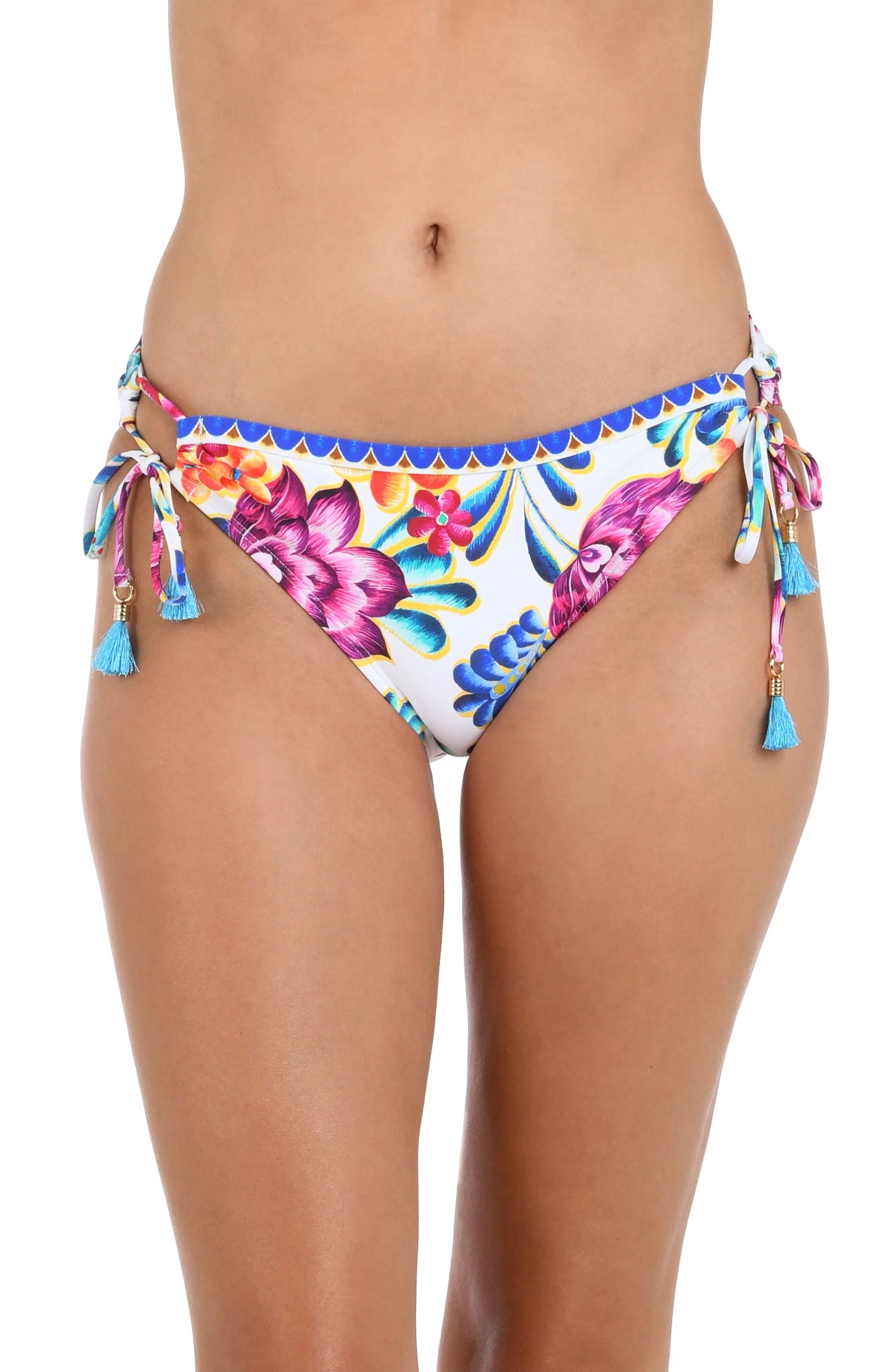 Women’s bikini bottoms midnight magic -La Blanca Flor De Paradiso Side Tie Hipster Bottom