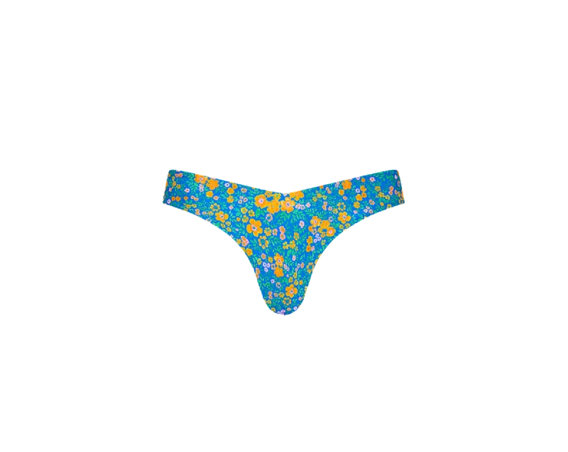 Women’s bikini bottoms quick dry sleek -Kulani Kinis V Cheeky Bikini Bottom - Ocean Potion