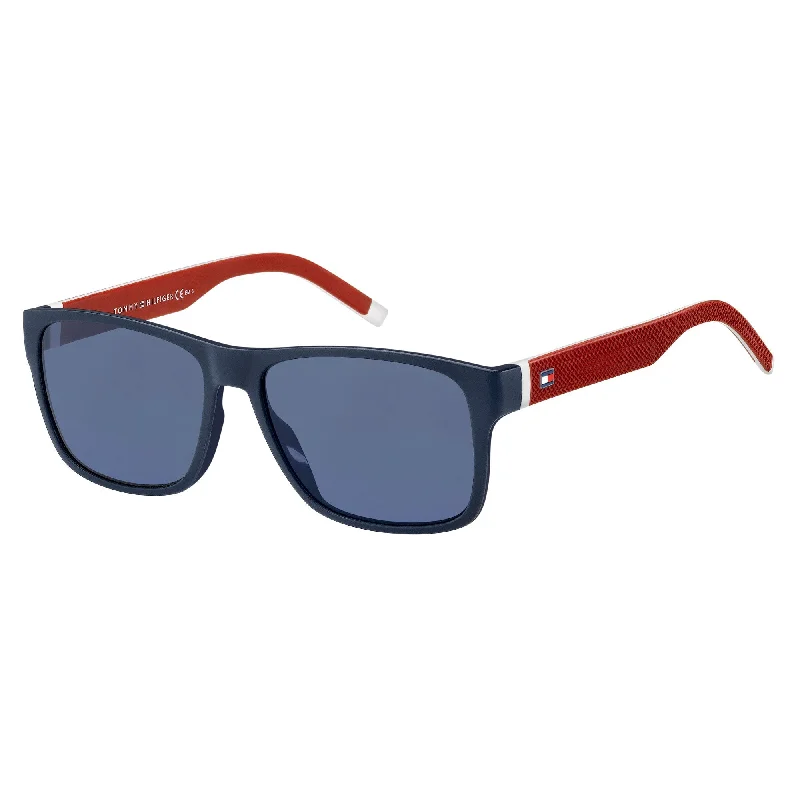 ladies sunglasses mid tint -Tommy Hilfiger TH 1718/S 8RU 56KU (TH9) Unisex Blue Red Sunglasses