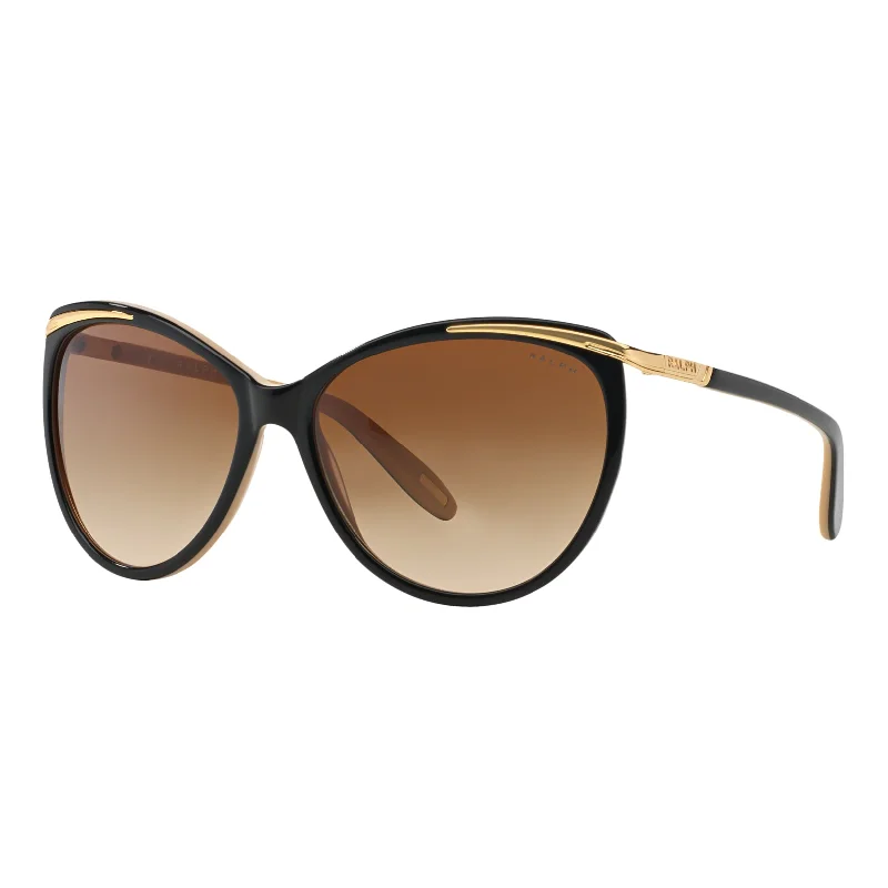 ladies sunglasses carved design -Ralph 0RA5150 109013 59 (RL21) Women's Black Nude Sunglasses