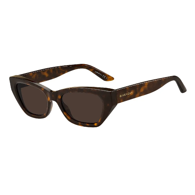 ladies sunglasses flared temples -Givenchy GV 7209/S 086 5270(GV37) Unisex Hvn Brown Sunglasses