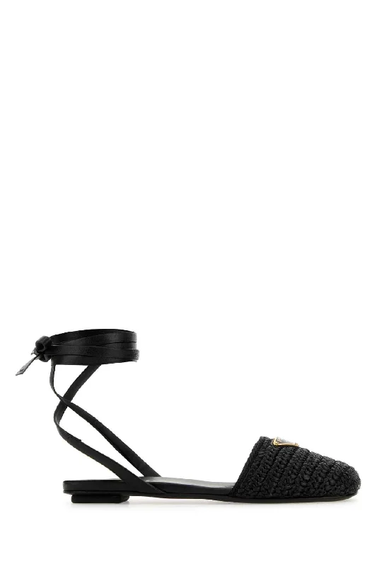 Women’s sandals open toe breeze -PRADA Raffia Sandals for Women - Stylish and Comfortable