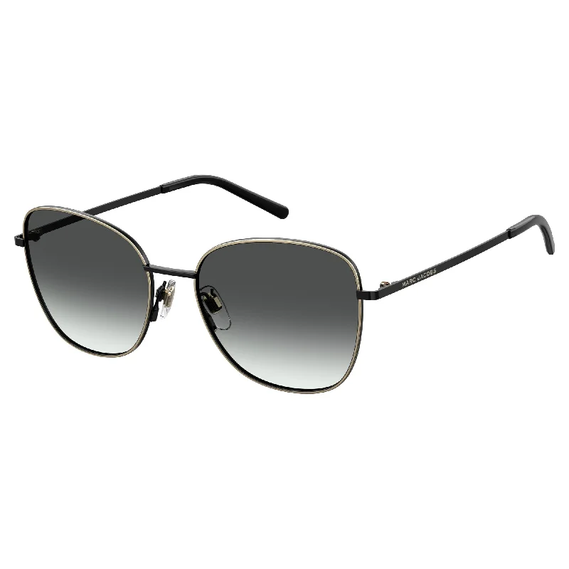 ladies sunglasses sharp bend -Marc Jacobs MARC 409/S 807 549O(MJ11) Women's Black Sunglasses