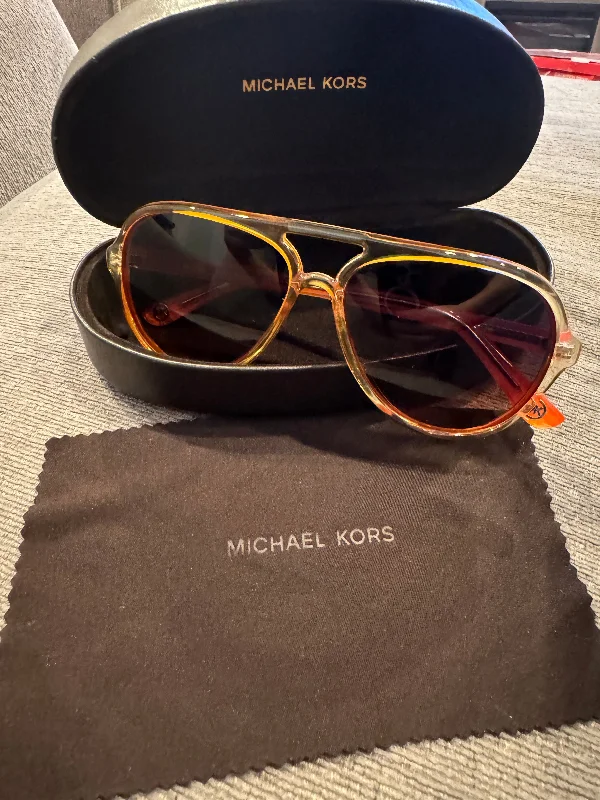 ladies sunglasses gone soon -Michael Kors designer sunglasses Tessa orange Retail for over $100