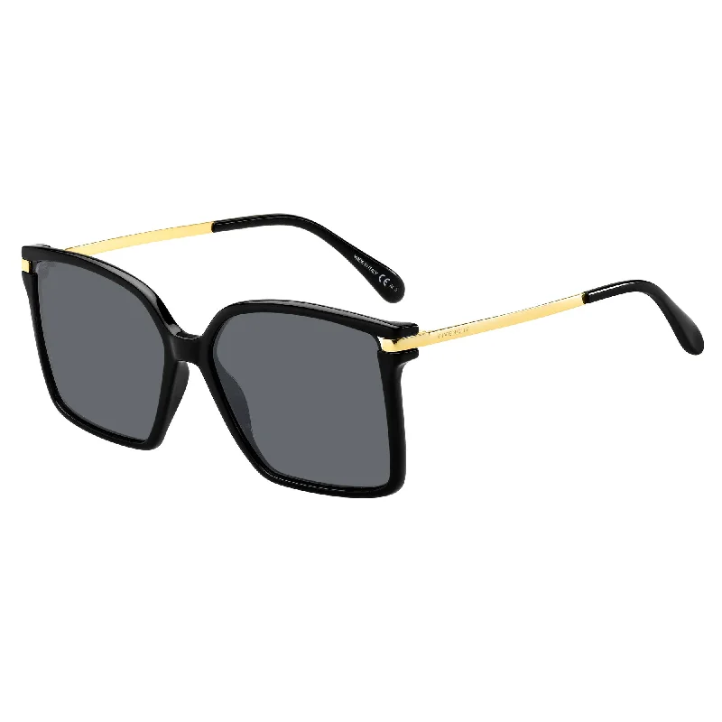 ladies sunglasses net buy -Givenchy GV 7130/S 807 57IR(GV6) Women's Black Sunglasses