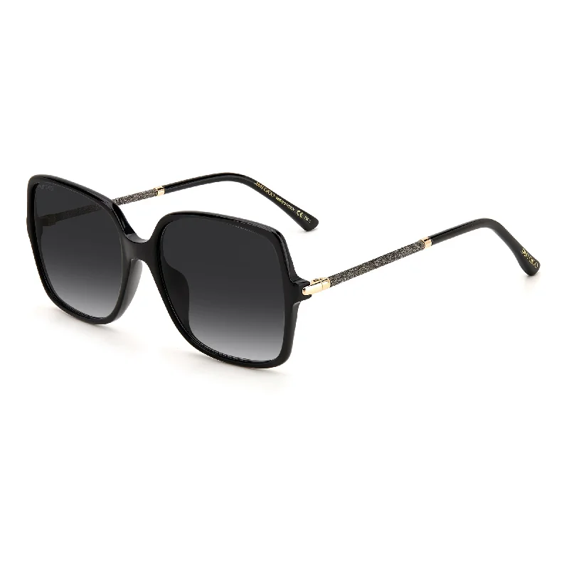 ladies sunglasses stretch fit -Jimmy Choo EPPIE/G/S 807 579O(JC15) Unisex Black