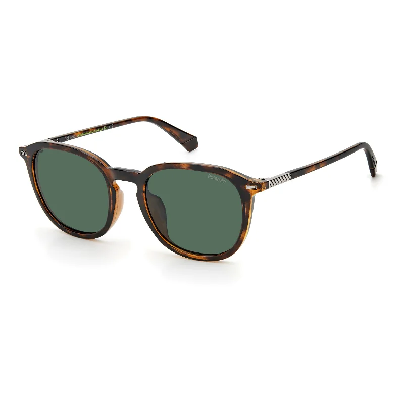 ladies sunglasses dusk glow -Polaroid PLD 2115/F/S 086 54UC(PLD45) Unisex Hvn Green Sunglasses