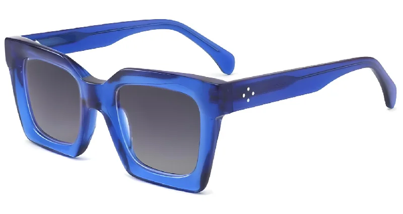 S38 Transparent Blue - Black lens