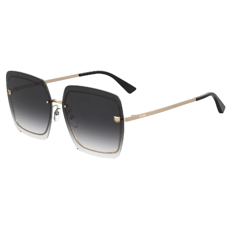 ladies sunglasses diagonal stripes -Moschino MOS085/G/S KB7 649O(MOS5) Women's Grey Sunglasses