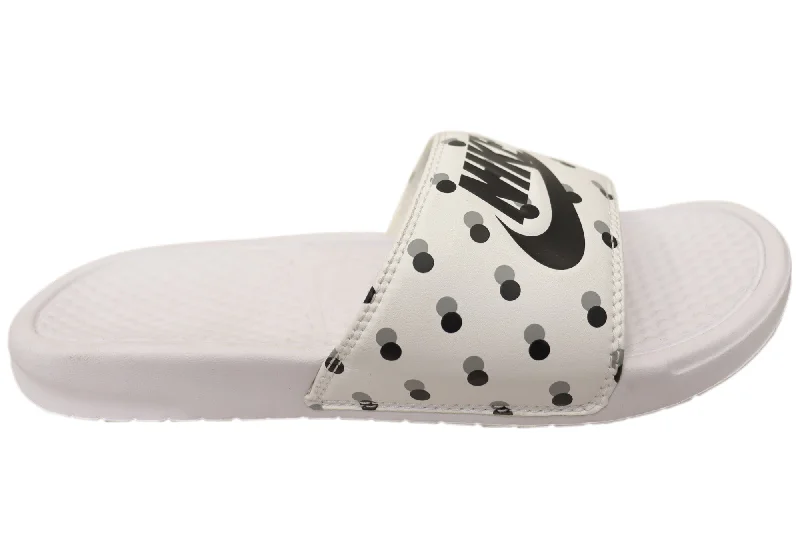 Women’s sandals athletic fit -Nike Benassi JDI Print Womens Comfortable Slides