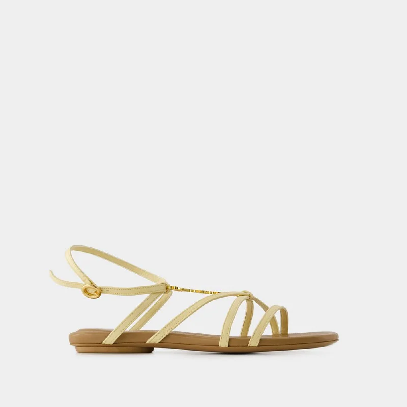 Women’s sandals kaftan layer -JACQUEMUS Mini Sheepskin Sandals for Women