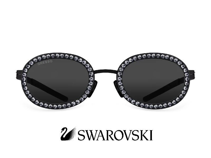 ladies sunglasses netted frame -BEYONCE / TITANIUM