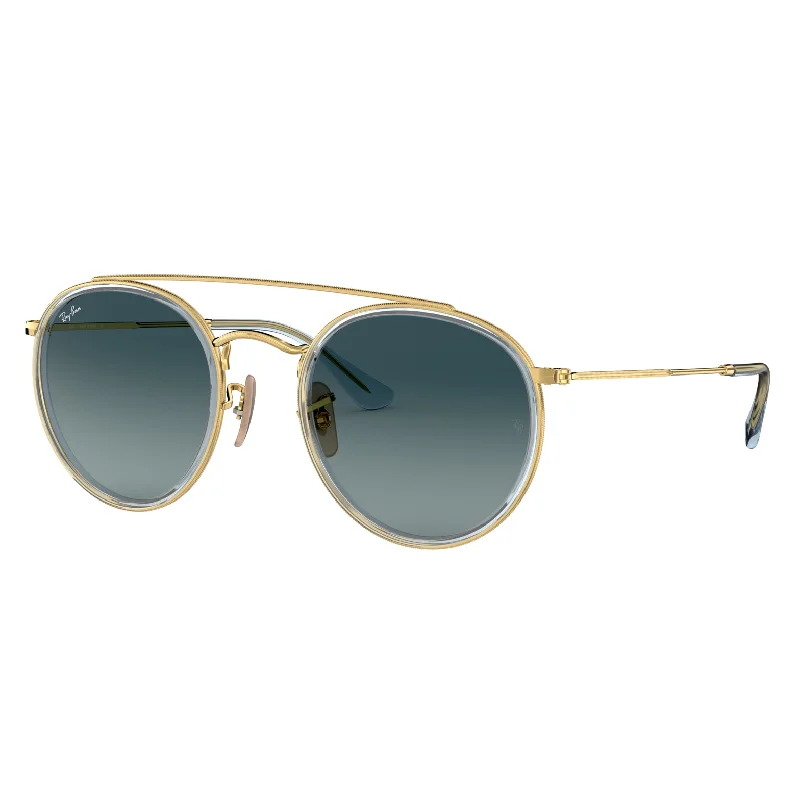 ladies sunglasses vintage pilot -Ray-Ban 0RB3647N 91233M 51 (RB47) Unisex Gold Sunglasses