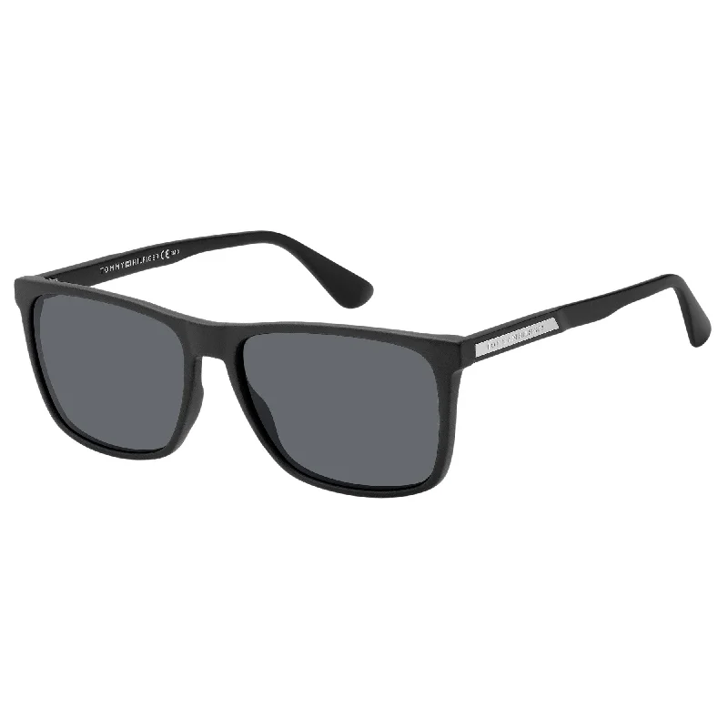 ladies sunglasses rainbow tint -Tommy Hilfiger TH 1547/S 003 57IR (TH13)Unisex Matte Black Sunglasses