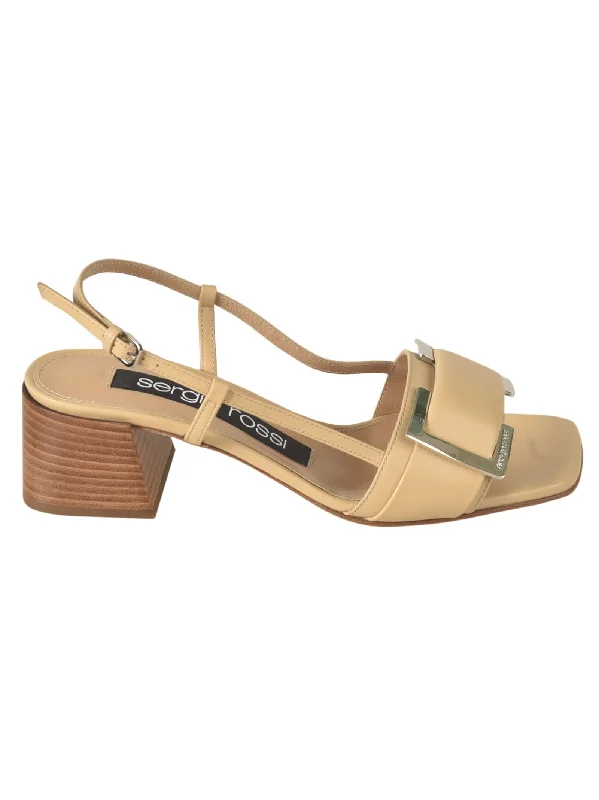 Women’s sandals winter layer -Sergio Rossi Chic Skin Sandals for Women