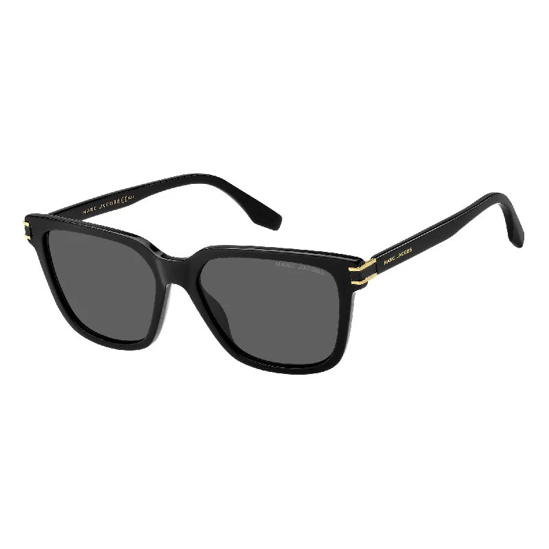 ladies sunglasses long face -Marc Jacobs MARC 567/S 807 57IR(MJ16) Unisex Black Sunglasses