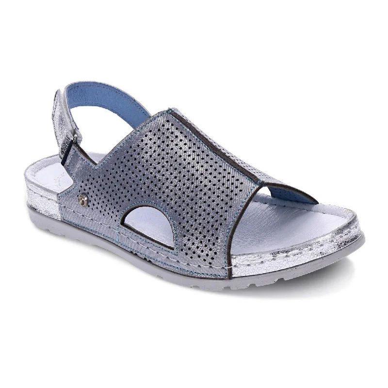 Women’s sandals sporty stride -Revere Tivoli Women's Back Strap Sandals In Blue