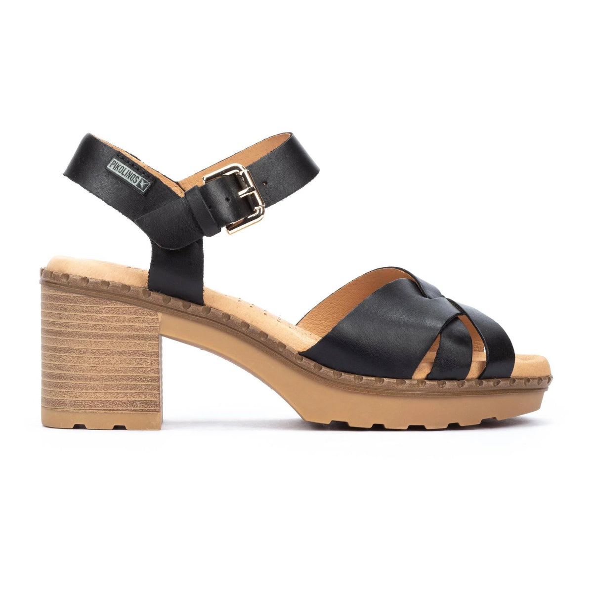 Women’s sandals plus size comfort -Pikolinos Canarias W8w-1778st Women's Heeled Sandals in Black