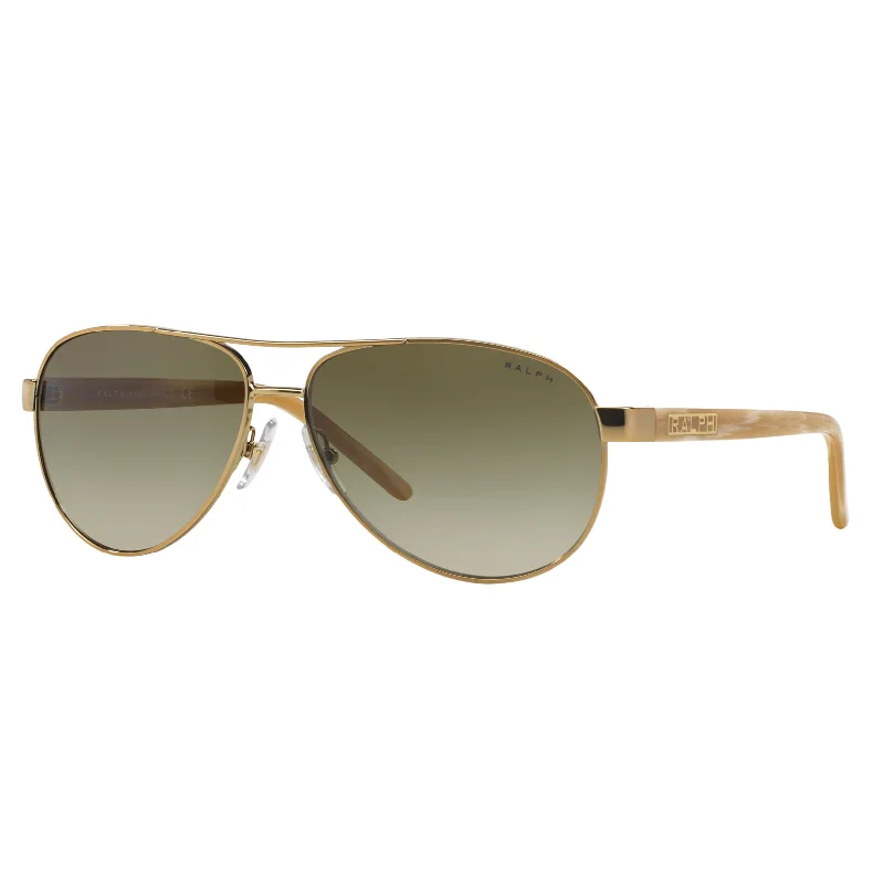 ladies sunglasses leaf cutout -Ralph 0RA4004 101/13 59 (RL1) Women's Gold Cream Sunglasses