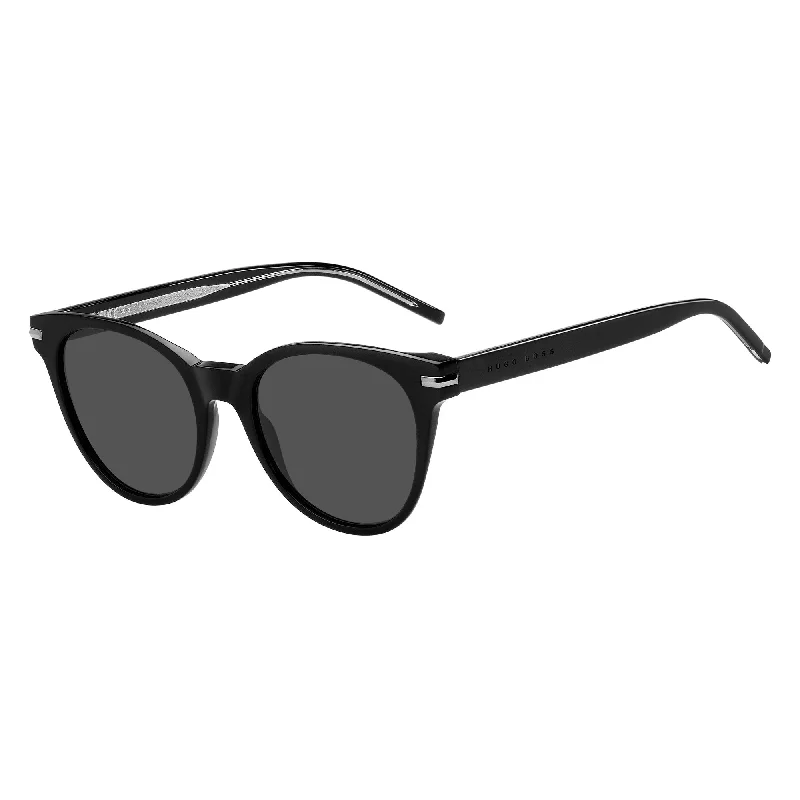 ladies sunglasses plush bridge -Hugo Boss 1267/S 807 53IR(HB29) Unisex Black Sunglasses