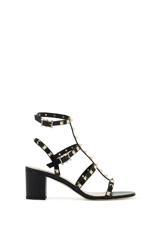 Women’s sandals slingback chic -VALENTINO GARAVANI Studded Elegance Leather Sandals