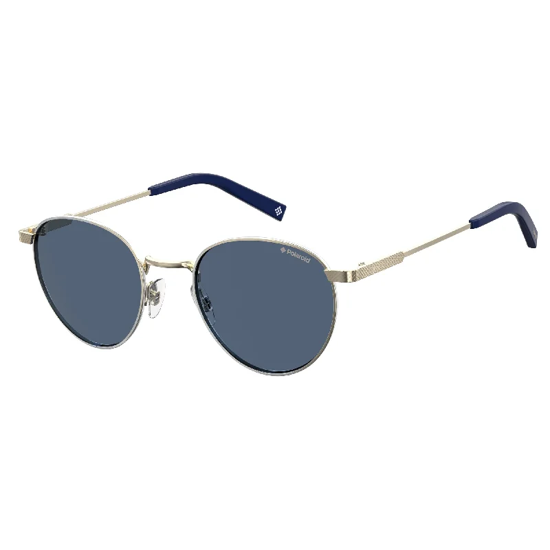 ladies sunglasses broad fit -Polaroid PLD 2082/S/X 3YG 49C3(PLD3) Unisex Light Gold Sunglasses