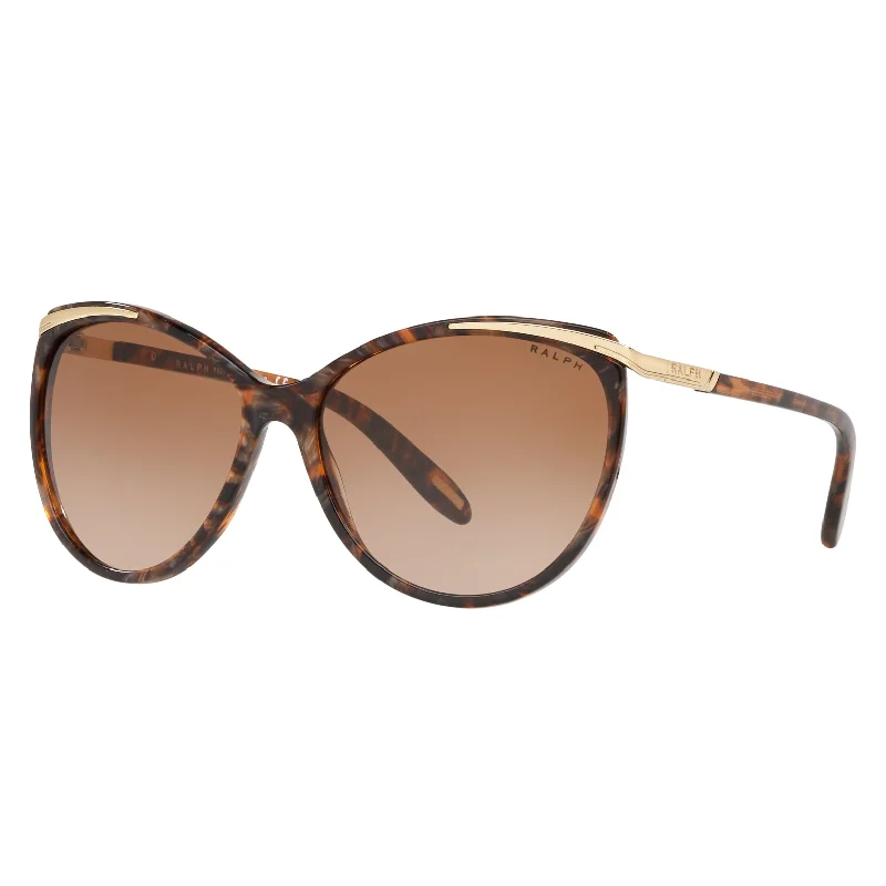 ladies sunglasses click fit -Ralph 0RA5150 573813 59 (RL7) Women's Brown Murble Sunglasses