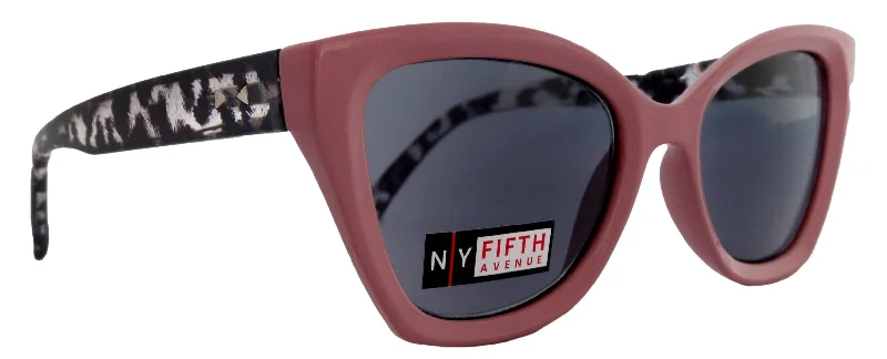 ladies sunglasses flared frames -Rhodes, High-End Line Bifocal (Clear On Top) Reading Sunglasses for Women OR Non-Bifocal Readers Sunglasses (Pink Tortoiseshell) NY Fifth Avenue