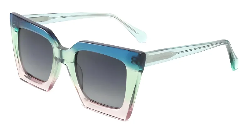 S49 Clear Blue/Pink - Gradient Black lens