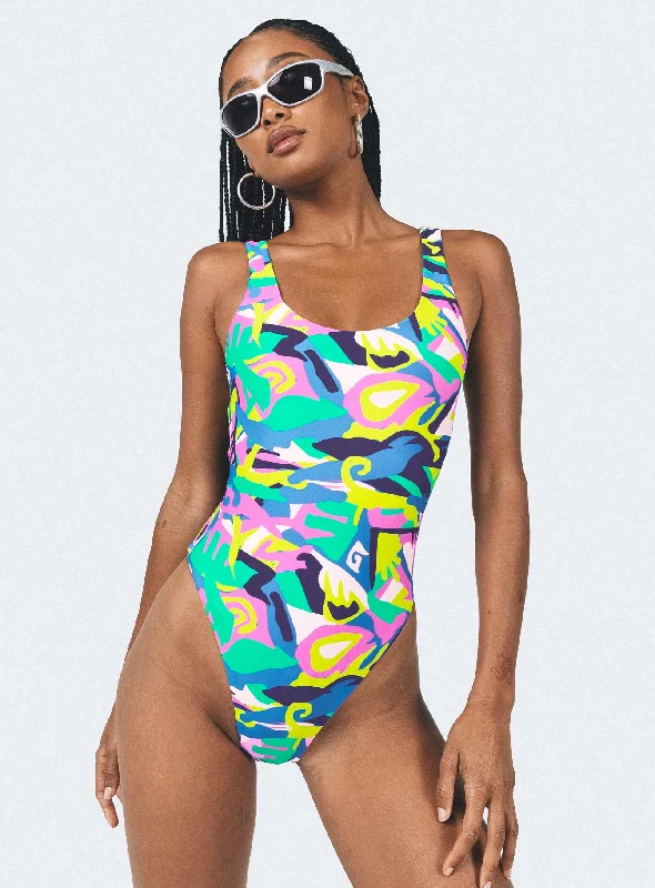 ladies one-piece swimsuit pack light -Cantella One Piece Multi