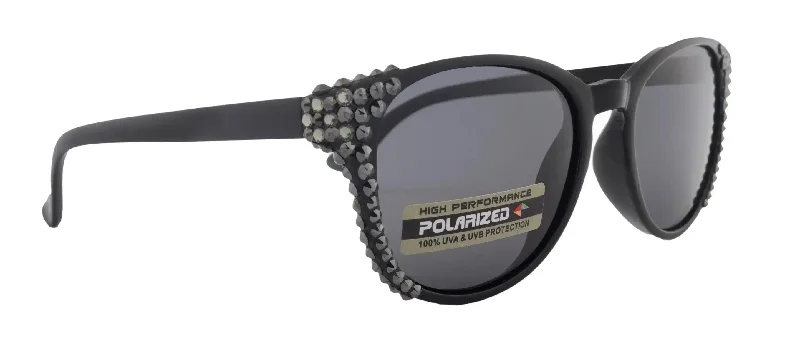 ladies sunglasses tight hold -Polarized Premium Fashion  sunglasses with Genuine European Crystals