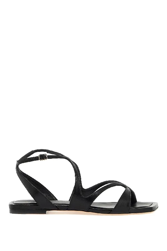 Women’s sandals round toe soft -JIMMY CHOO Sculpted Strap Flat Sandals