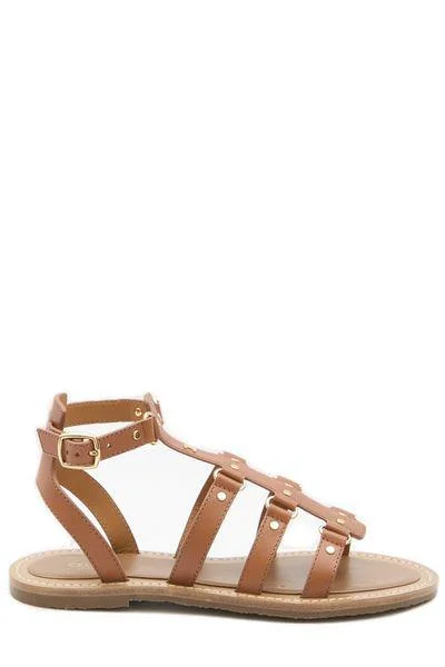 Women’s sandals rust charm -CELINE Lympia Calfskin Gladiator Sandal