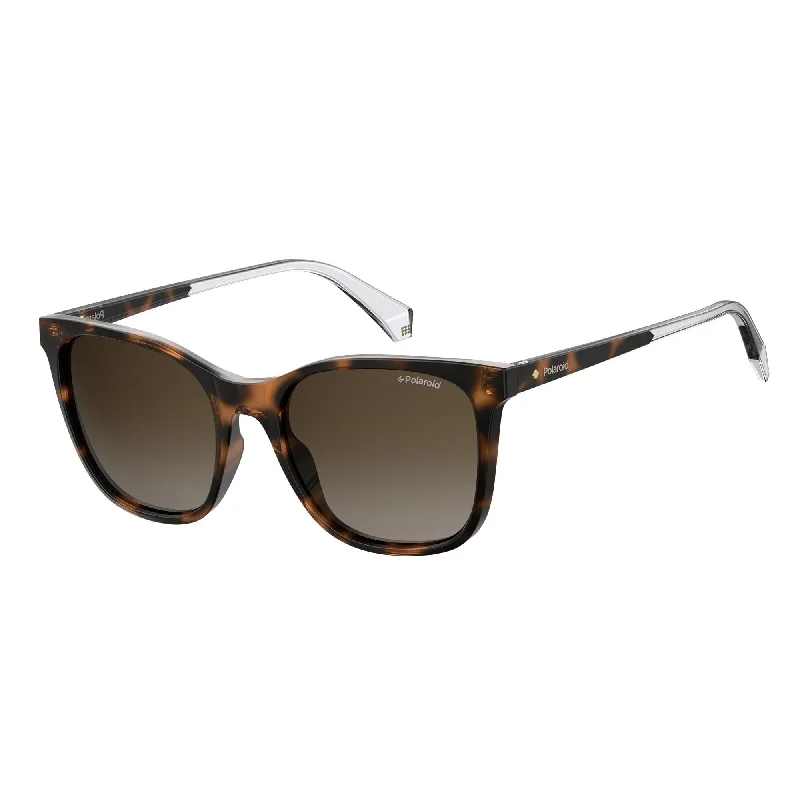 ladies sunglasses tilted shape -Polaroid PLD 4059/S 086 53LA (PLD74) Unisex Havanna Sunglasses