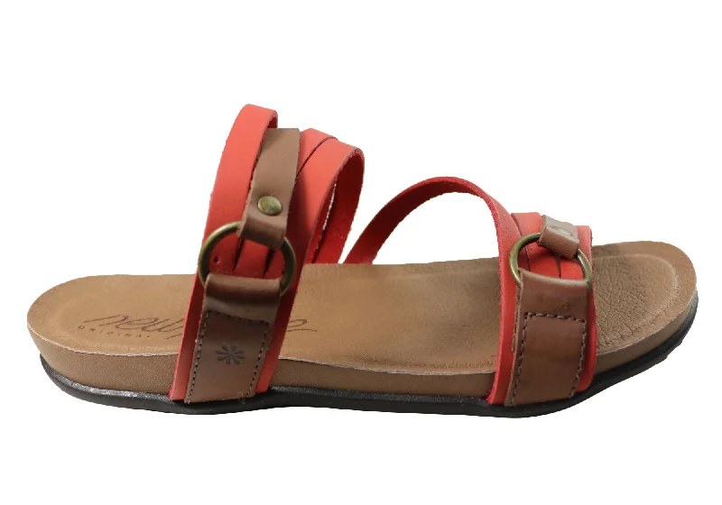 Women’s sandals local design -New Face Flick Womens Comfort Leather Slides Sandals Made In Brazil