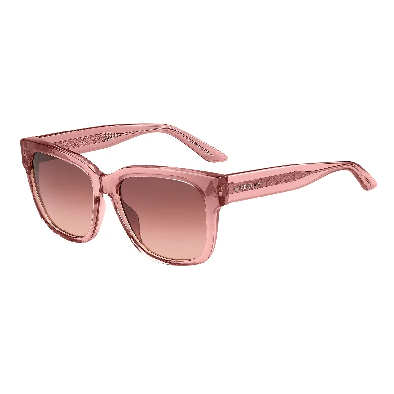 ladies sunglasses lattice pattern -Givenchy GV 7211/G/S FWM 563X(GV32) Unisex Nude Pink Sunglasses