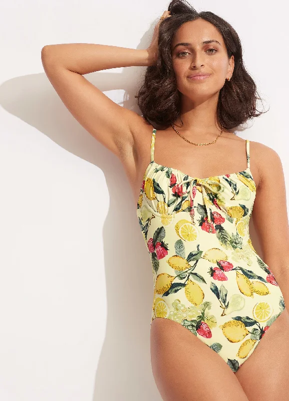 ladies one-piece swimsuit pre buy -Lemoncello Underwire One Piece - Lemoncello